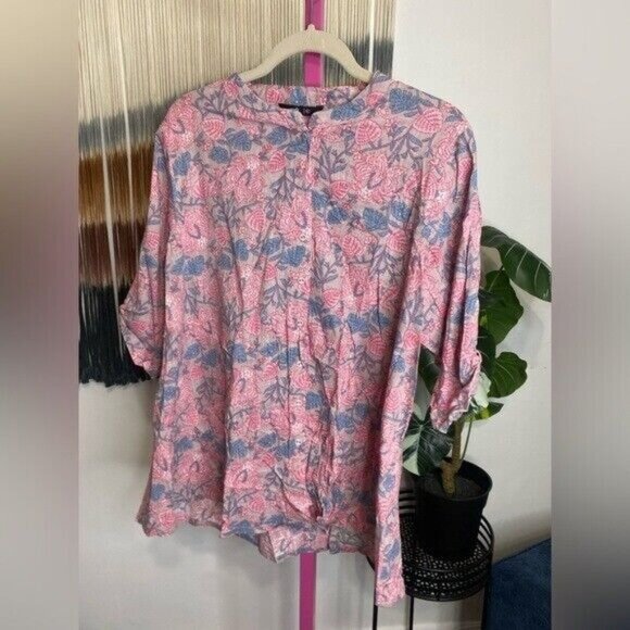 NWOT SOCH Floral Button-Up Blouse - Picture 1 of 6